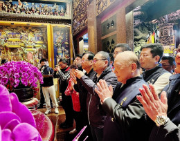 農曆2/2福德正神聖誕 侯友宜中和烘爐地參拜祝賀 