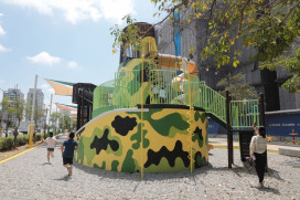 南台灣首座軍事主題特色遊戲場啟用 黃偉哲歡迎到精忠公園挑戰軍事遊戲