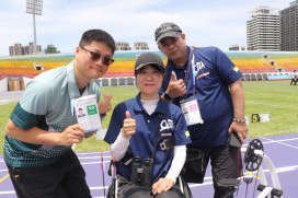世壯運帕拉賽 志工一對一貼心服務  感佩身障選手精神無敵 有志工獲邀到日本