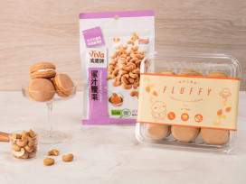 攜蝦皮「吃貨節」獨家開賣、小熊菓子聯乘萬歲牌推『杏仁腰果口味』芙菲小圓餅