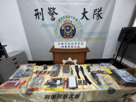 高市刑大破獲行動軍火庫  查獲槍彈及毒品
