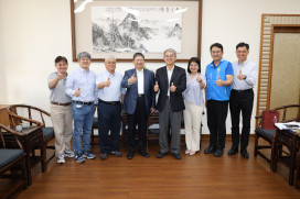 二河分署長楊人傑拜會竹縣長楊文科　聯手合作提升竹縣整體防汛能量