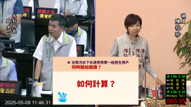 台南市議員陳怡珍憂家戶污水費倉促上路　要求水利局先溝通再開徵