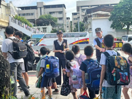守護學童安全！　竹市警全力加強各小學周邊護童勤務