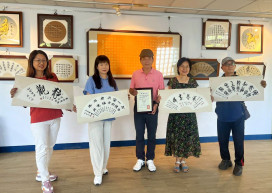 筆墨春暉-吳福山書法展屏東老人文康中心登場 感恩母愛