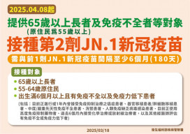 新冠疫情呈上升趨勢　竹縣長楊文科籲鄉親踴躍接種JN.1疫苗