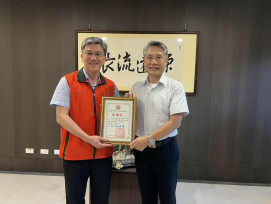 屏東榮服處拜訪欣高天然氣 感謝企業持續關懷遺孤弱勢