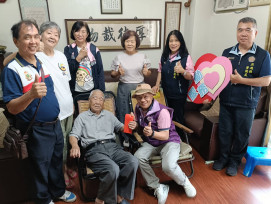 澎湖榮服處感謝中華佛教善緣慈善會 關懷慰問百歲榮民眷