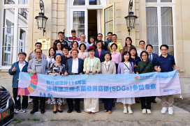 深化台法國際教育　竹縣長楊文科率團拜會駐法國台北代表處郝培芝大使