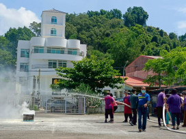 白河榮家辦地震防災暨上半年災害防救演練