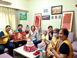 百歲榮民張生繼爺爺紀壽 基隆榮服處溫馨慶生
