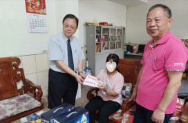 南投地檢與南投犯保慰問重傷馨生人 關懷送暖