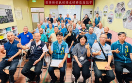 苗栗榮服處社區宣導就醫綠色通道 與榮民互動交流
