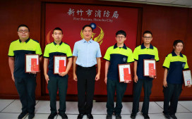 分秒必爭、即刻救援　竹市消防局專業救護迅速應變成功搶救倒地民眾