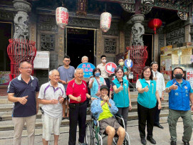 嘉義榮服處攜手中榮嘉院  讓百歲榮民圓夢走出戶外