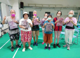 臺南榮家感謝慶福基金會酷暑送清涼關懷住民長輩