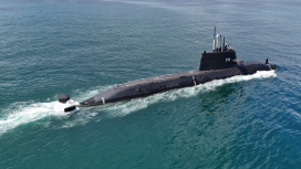   台船「海鯤軍艦」第三次海試成功 潛望鏡功能測試順利