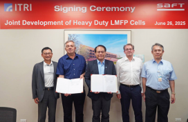 工研院x法國Saft　合作磷酸錳鐵鋰電池技術深度整合材料與電池技術