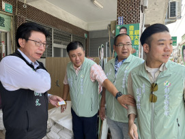 台南民進黨成立聯合服務中心 助力溪北颱風救災