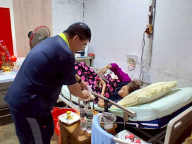 丹娜絲颱來襲 嘉義榮服處關懷榮民眷暖心送餐
