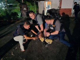 集集分局破獲隨機試槍案  毒槍手遭壓制送辦