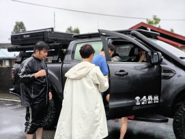 溪北地區遭豪雨侵襲 陳亭妃會同相關人員勘災救援
