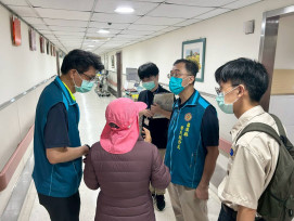 苗栗榮服處至臺中榮總探視榮民 表達關懷敬意