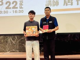 唐福睿從律師到導演 南分署名人講座分享跨界心路
