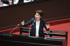 立院審 878.4 億追加預算 立法委員陳亭妃辯護治水等項目必要性 反對無端杯葛