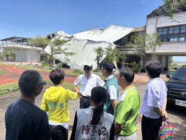 台南頂山國小廢校校舍遇颱風受損 立法委員陳亭妃等推動安全處置及再利用規劃