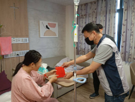 南市軍人服務站慰問住院國軍士官