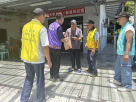 花蓮榮服處及時慰問關懷颱風撤離榮民眷