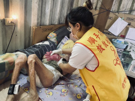 丹娜絲颱風重創台南 創世到宅服務守護弱勢