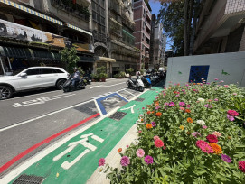 學童通行更安全！蘆洲長安街313巷完成標線型人行道