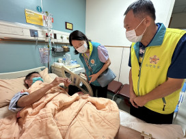 白河榮家姚辰蕙赴醫院慰問受傷同仁 暖心關懷並鼓勵早日康復