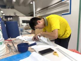 南分署粉刷職手劉宇恩蓄勢待發 迎戰11月亞洲技能競賽