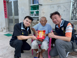 澎湖榮服處感謝榮民張景棠 中秋捐贈愛心米溫暖榮民心