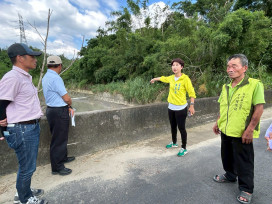 台南白河嘉宏橋淹水問題待解立法委員陳亭妃推 4 項措施爭中央資源