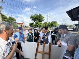 立法委員林俊憲力促新化排水建設經費儘速核定