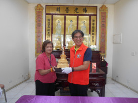 佳里榮家感謝諾那華藏精舍贈寶篋印塔 祈福護祐家區住民