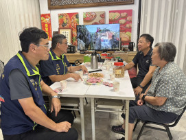 金門榮服處拜訪創業有成榮民 分享經驗強化服務連結