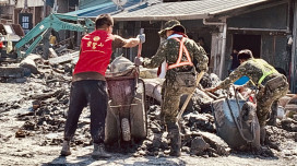 眾志成城重建花蓮   靈鷲山佛教教團接力祈福守護光復鄉點亮希望