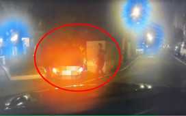 路竹警攔查可疑車輛　通緝犯拒檢自撞遭逮