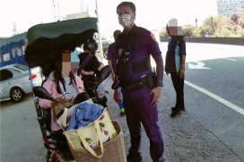 女人誤闖快速道路　竹縣警方即時救援護送下匝道