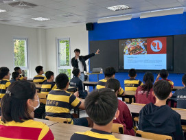 華盛頓中學國際商管課 邀業師分享創業與市場行銷