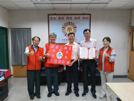 屏東榮服處感謝欣屏瓦斯董座 秋節捐贈福助金關懷榮民眷