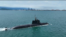 台船公司：「海鯤軍艦」浮航測試正常、無滲水情形