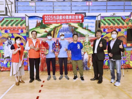 珍愛生命、拒絕毒害　逆風少年布袋戲前進自強國中宣導校園誠信