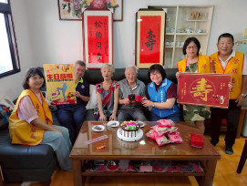 百歲榮民王恒仁爺爺紀壽 基隆榮服處溫馨慶生