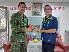 金防部政戰主任拜會金門榮服處 深化退除役官兵服務合作